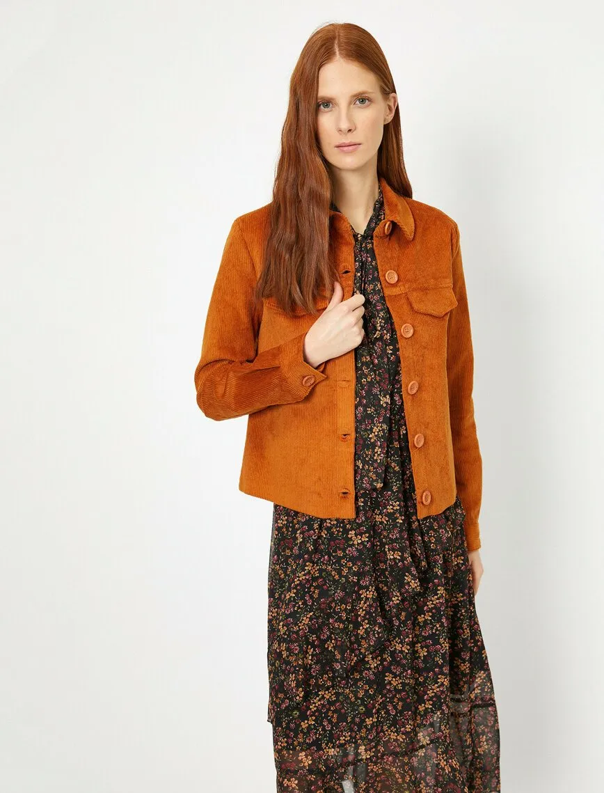 16509 Brown Corduroy Jacket