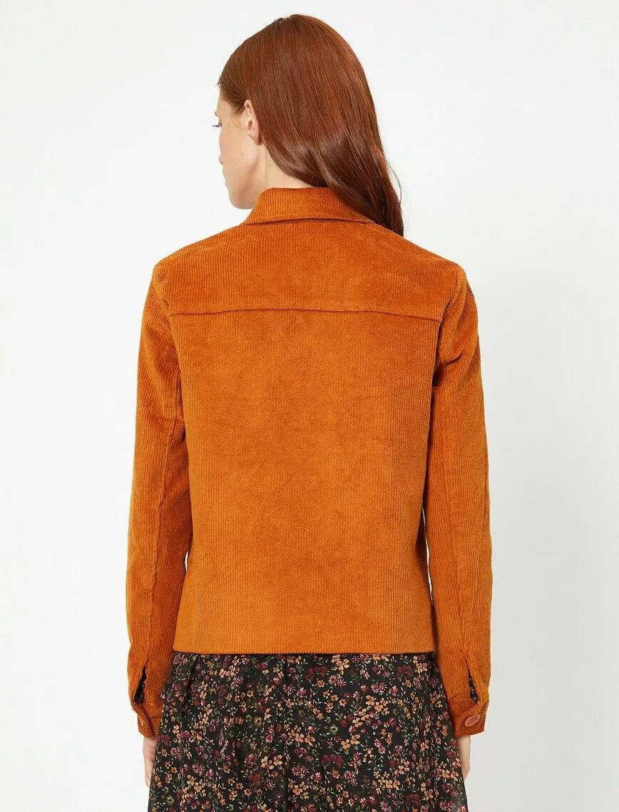 16509 Brown Corduroy Jacket