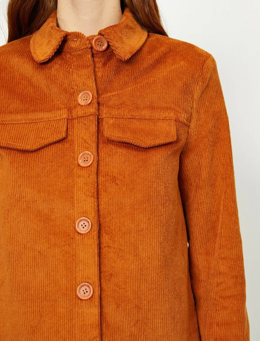 16509 Brown Corduroy Jacket