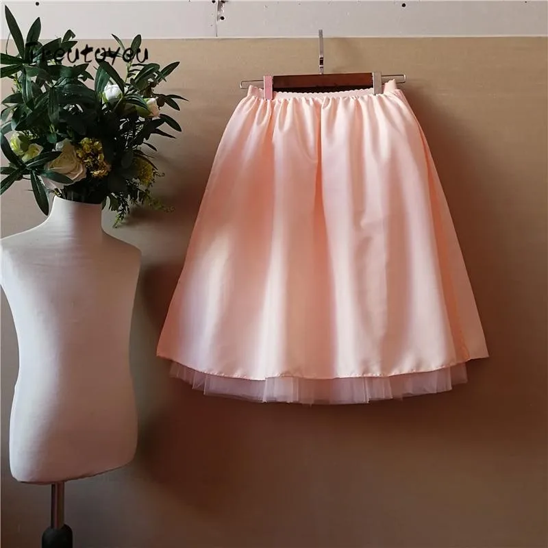 5 Layered Chic and Pastel Tulle Skirt