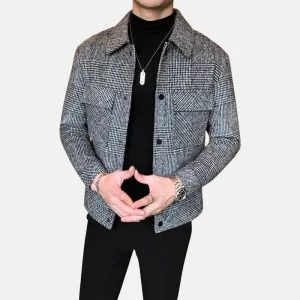 Antonios Patchwork Pattern Coat Men