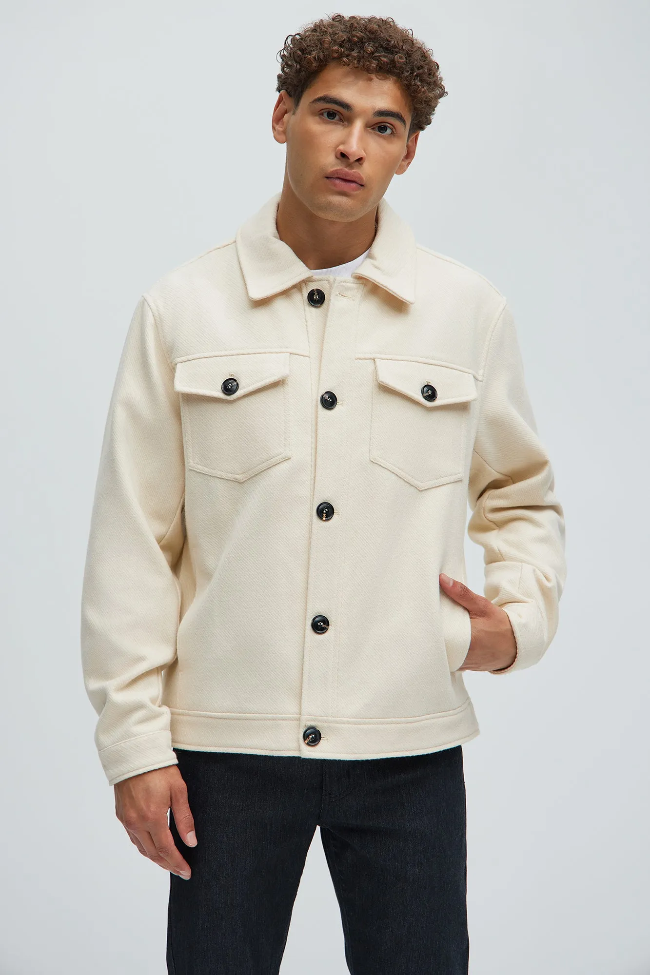 Austin Casual Jacket - Cream