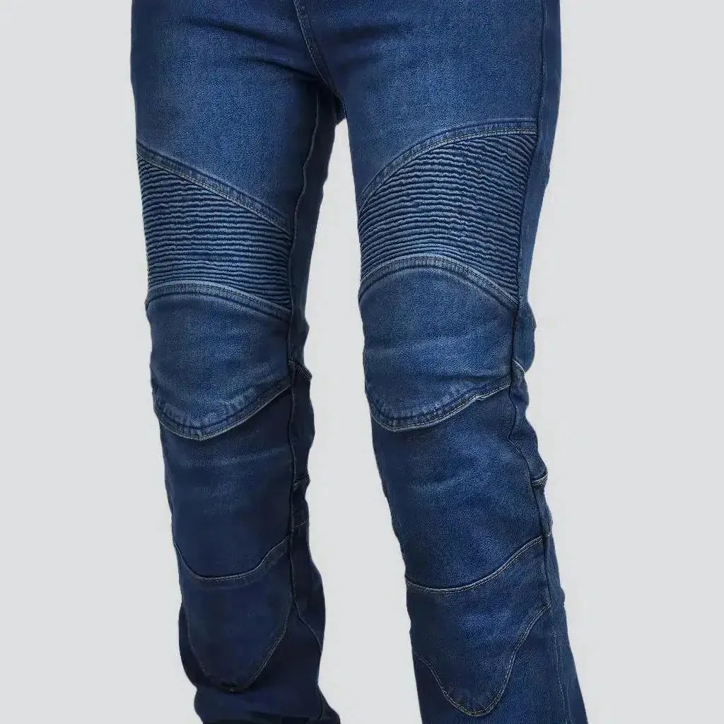 Biker women's sanded jeans