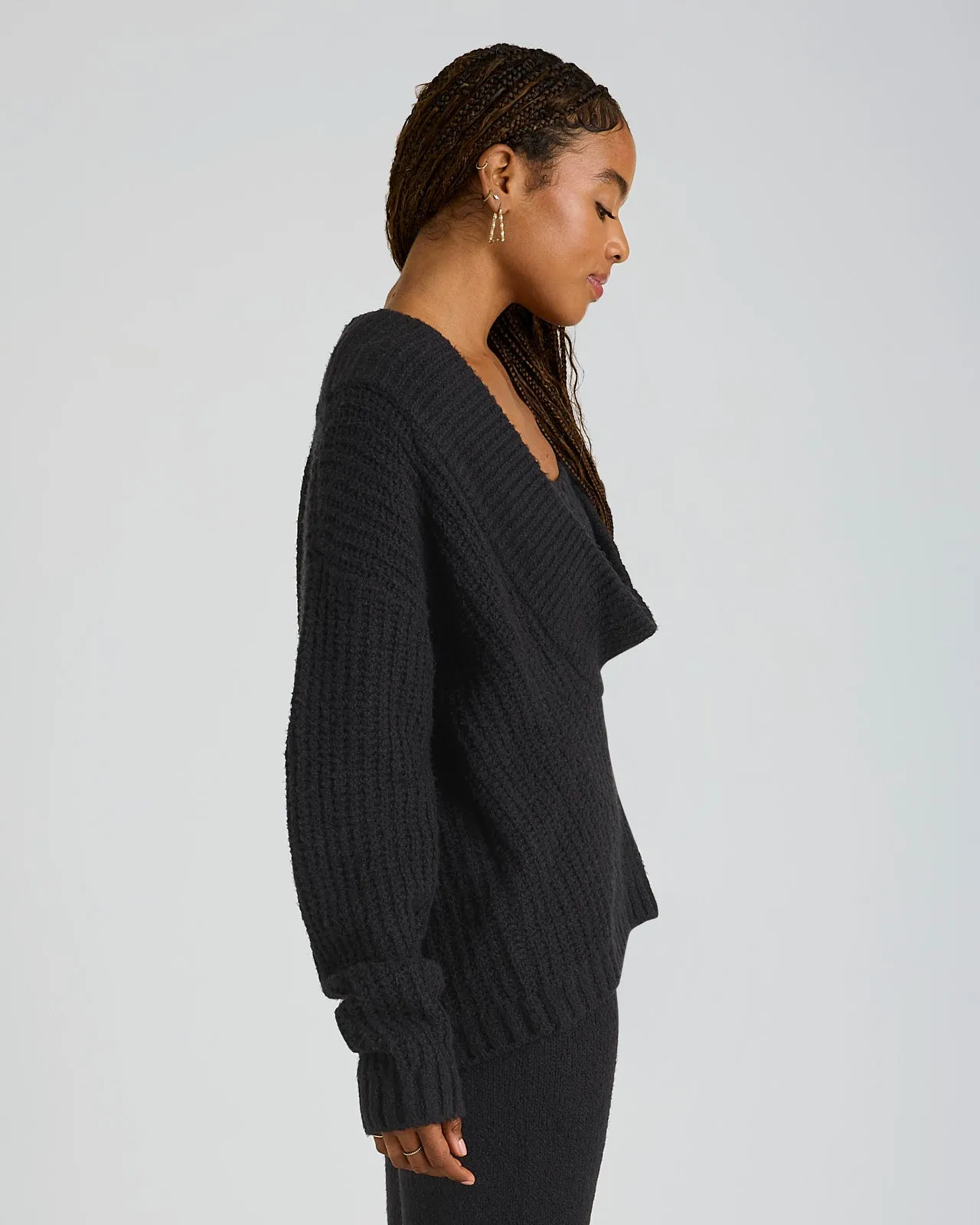 Blanket Soft Open Back Sweater