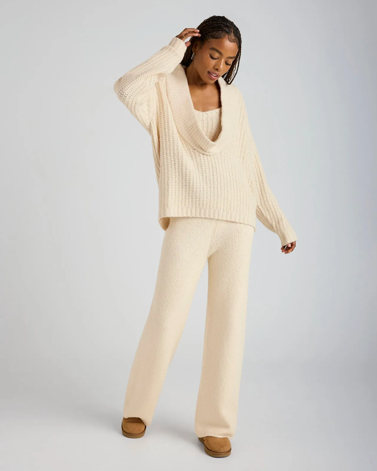 Blanket Soft Open Back Sweater