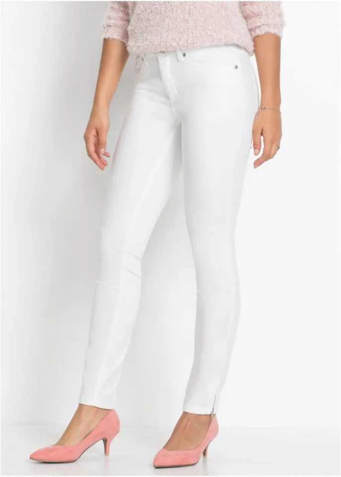 Bodyflirt mini stretch jeans, white