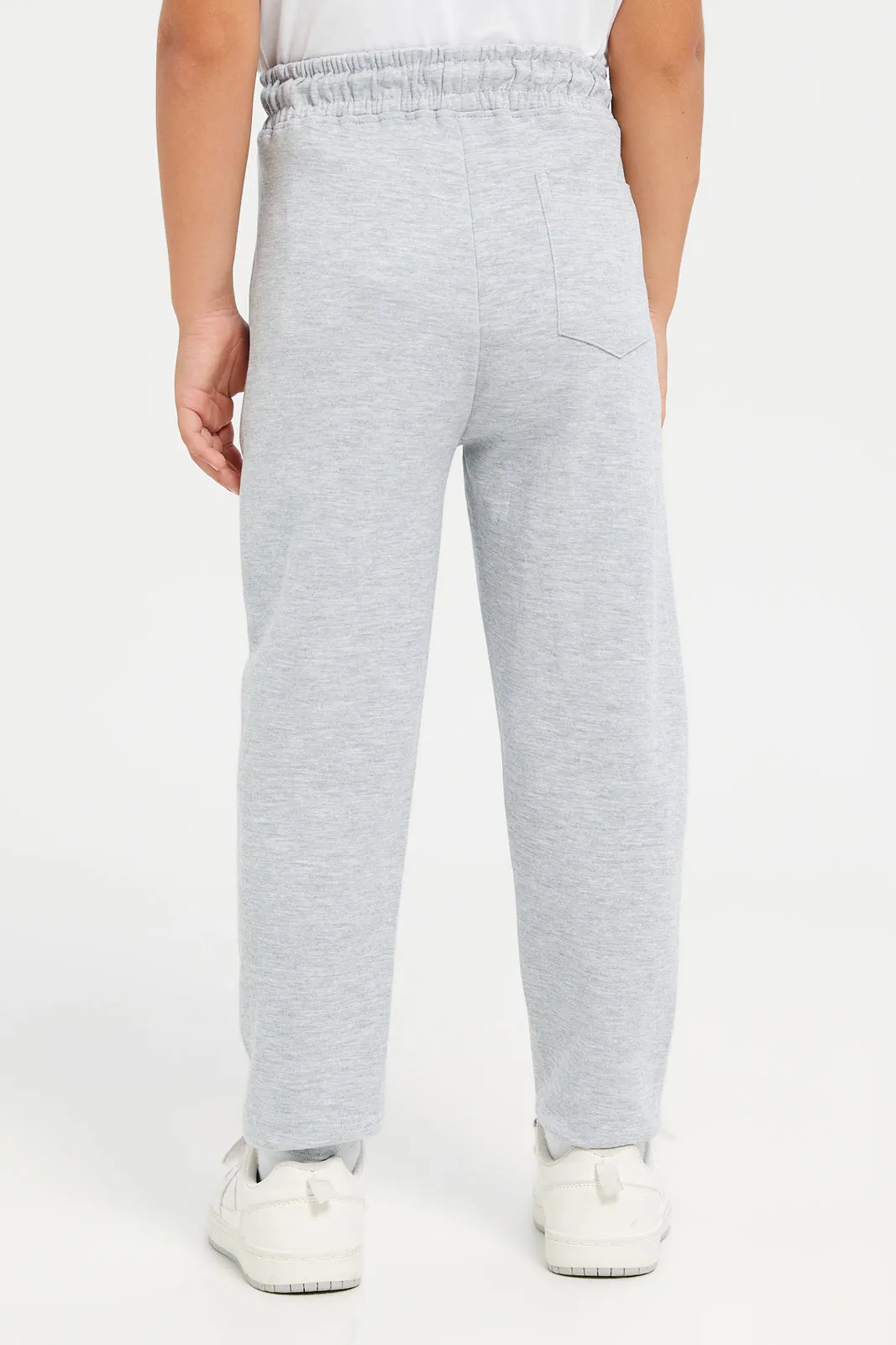 Boys Grey Pocket Jogger Pants