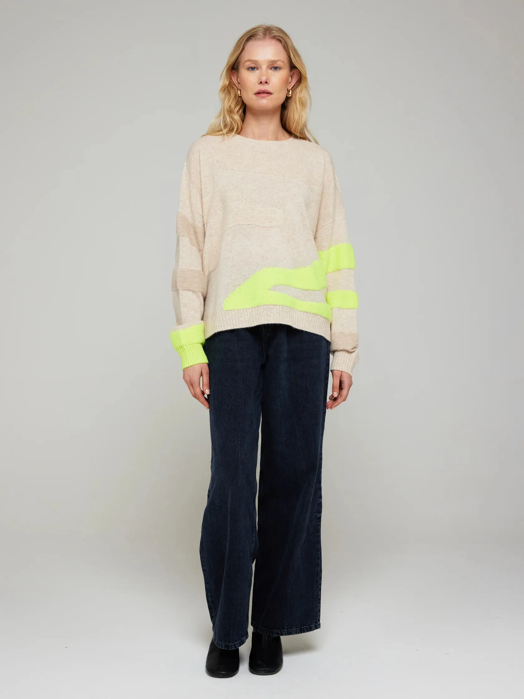 Br046 Neon Wave Sweater