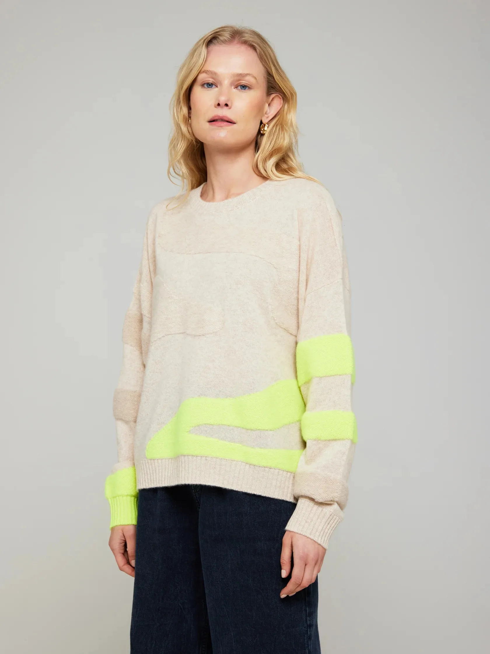 Br046 Neon Wave Sweater