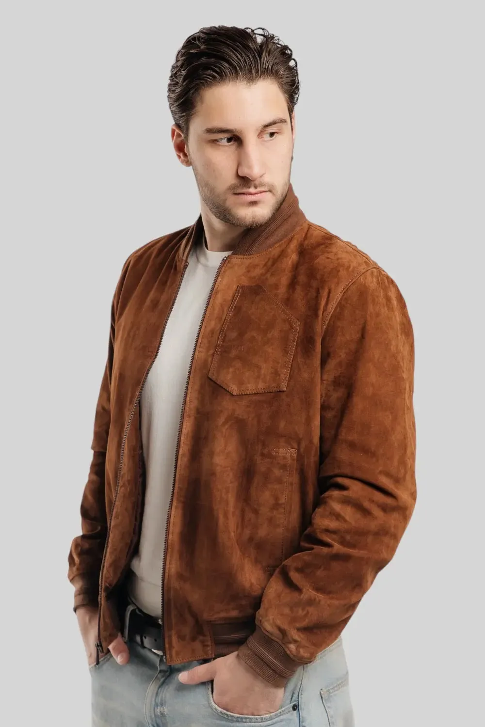 Breno Suede Leather Jacket