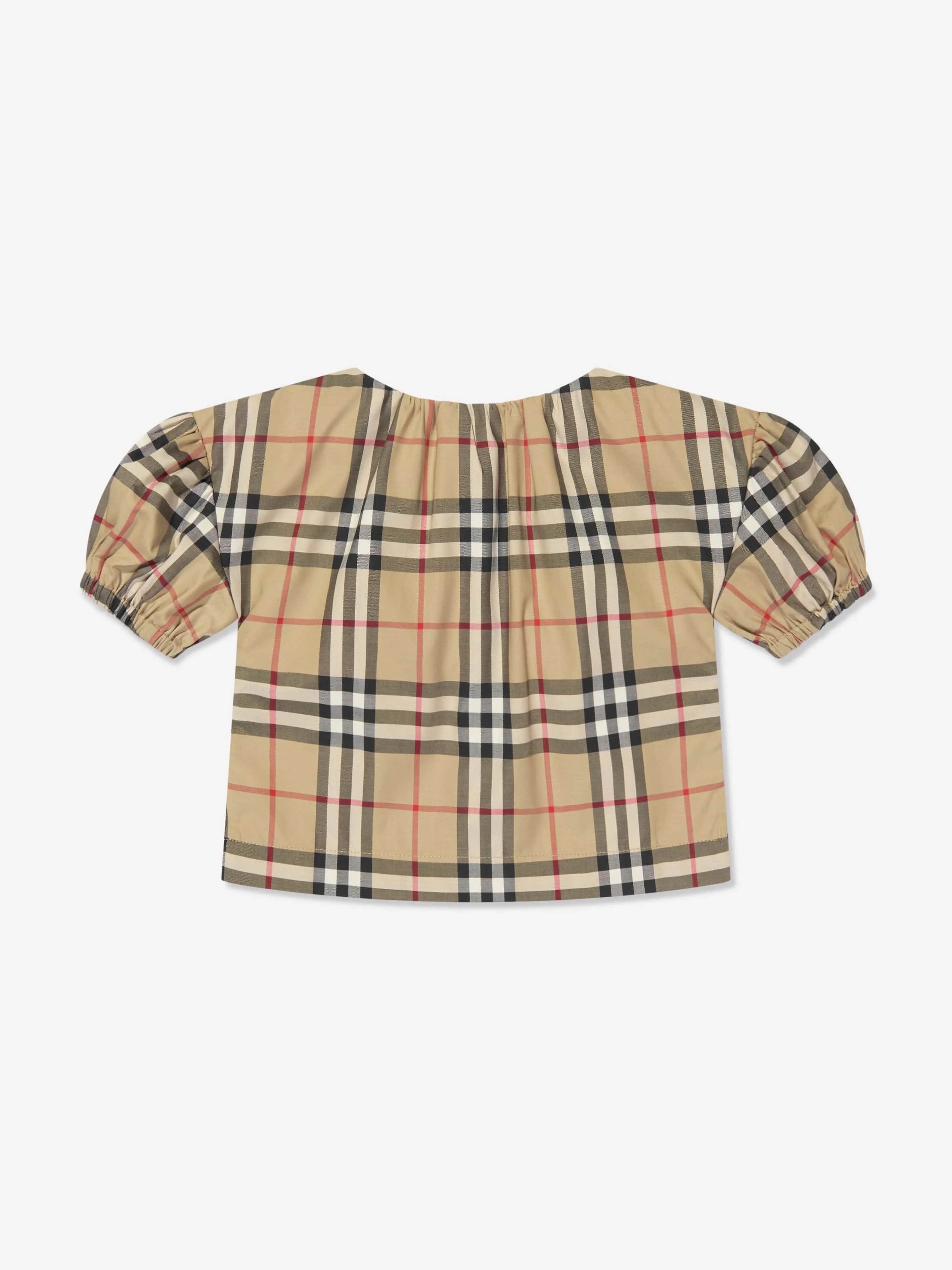 Burberry Baby Girls Mini Sheryl Blouse in Archive Beige Check