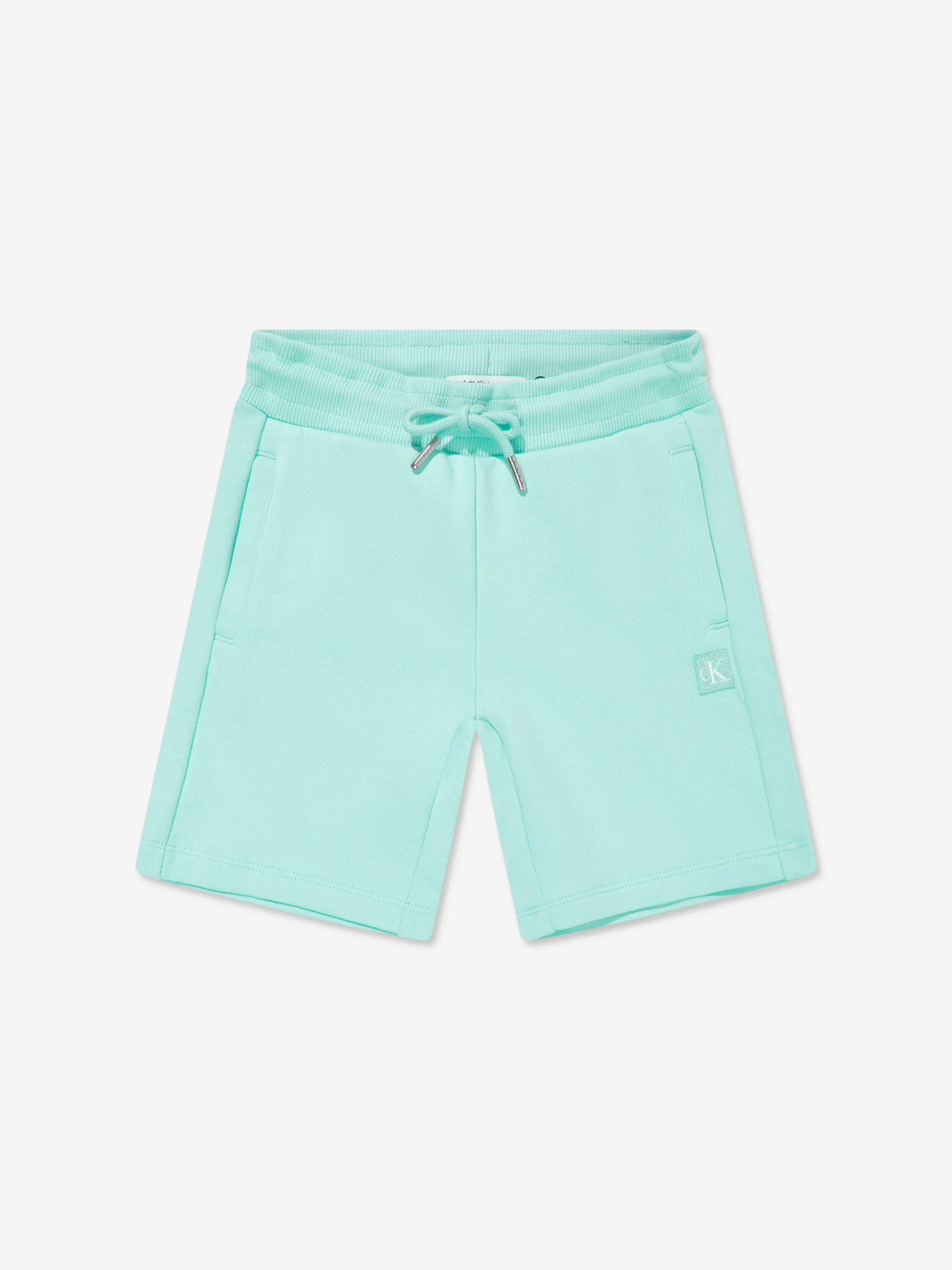 Calvin Klein Kids Mono Mini Badge Shorts Set in Blue