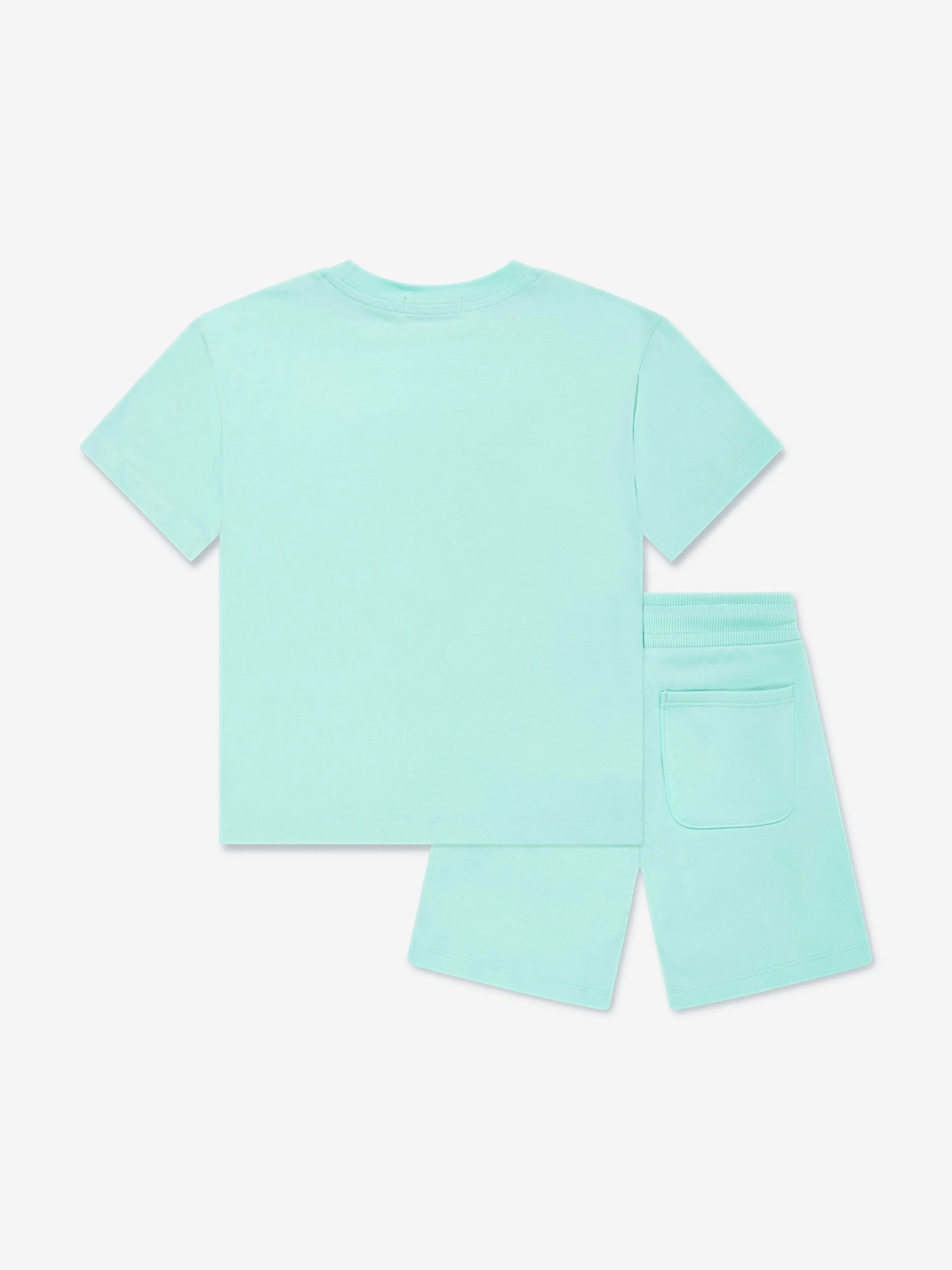 Calvin Klein Kids Mono Mini Badge Shorts Set in Blue