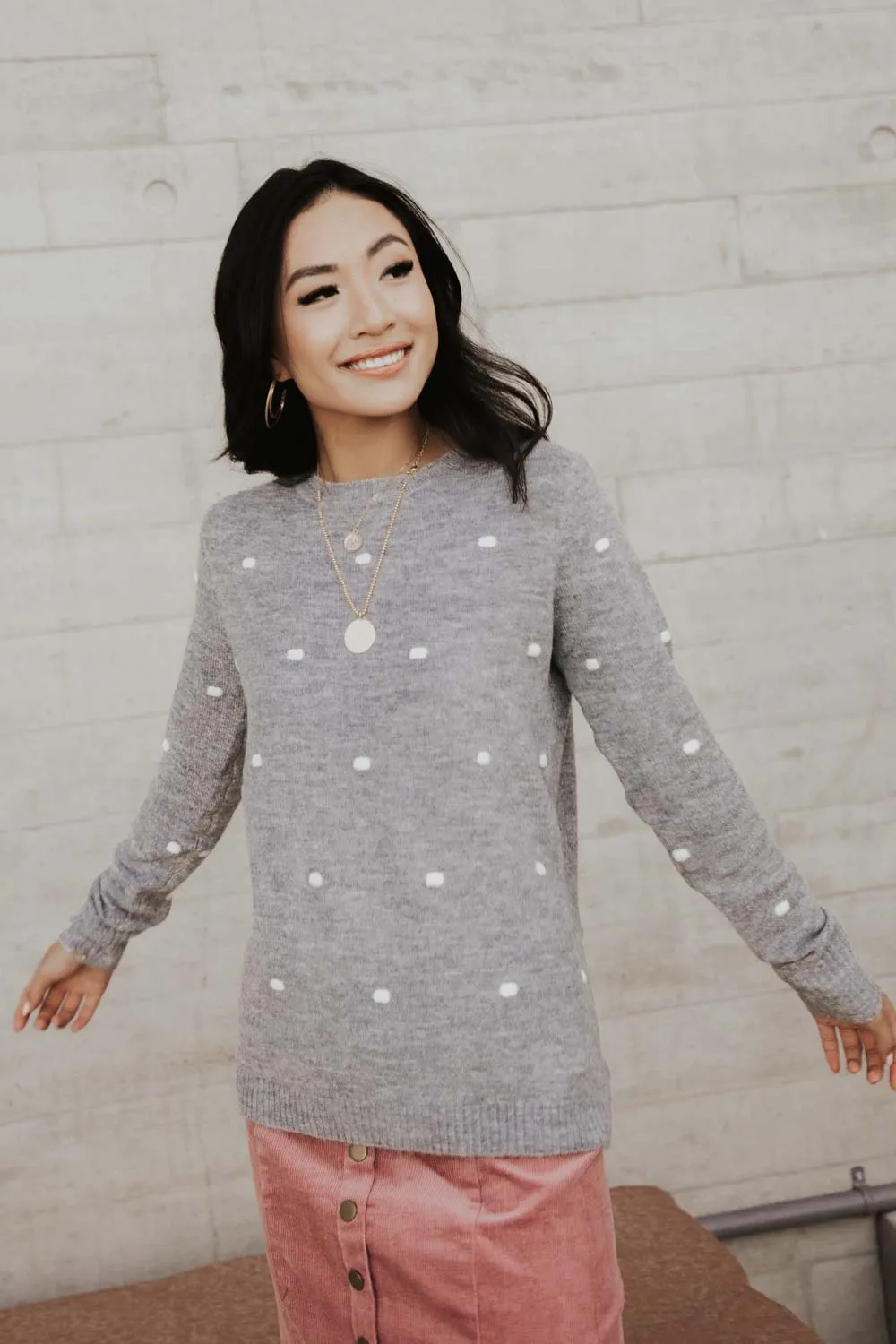 Cozy Polka Dot Sweater