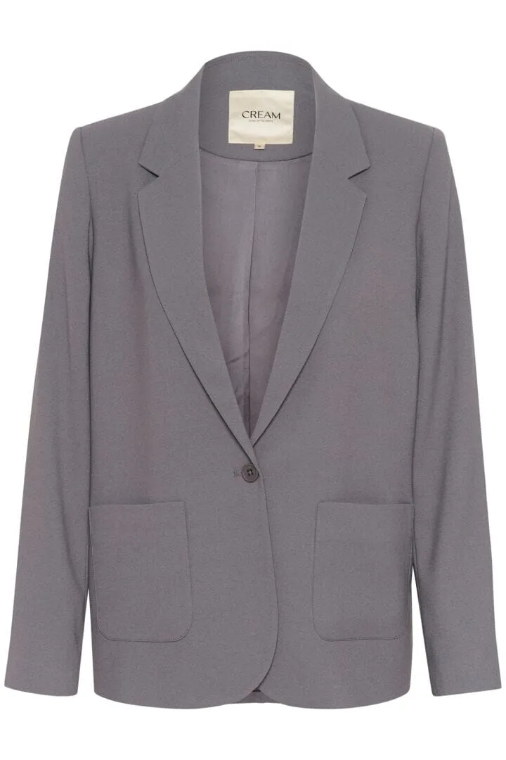 DARK GREY LONG SLEEVE BLAZER