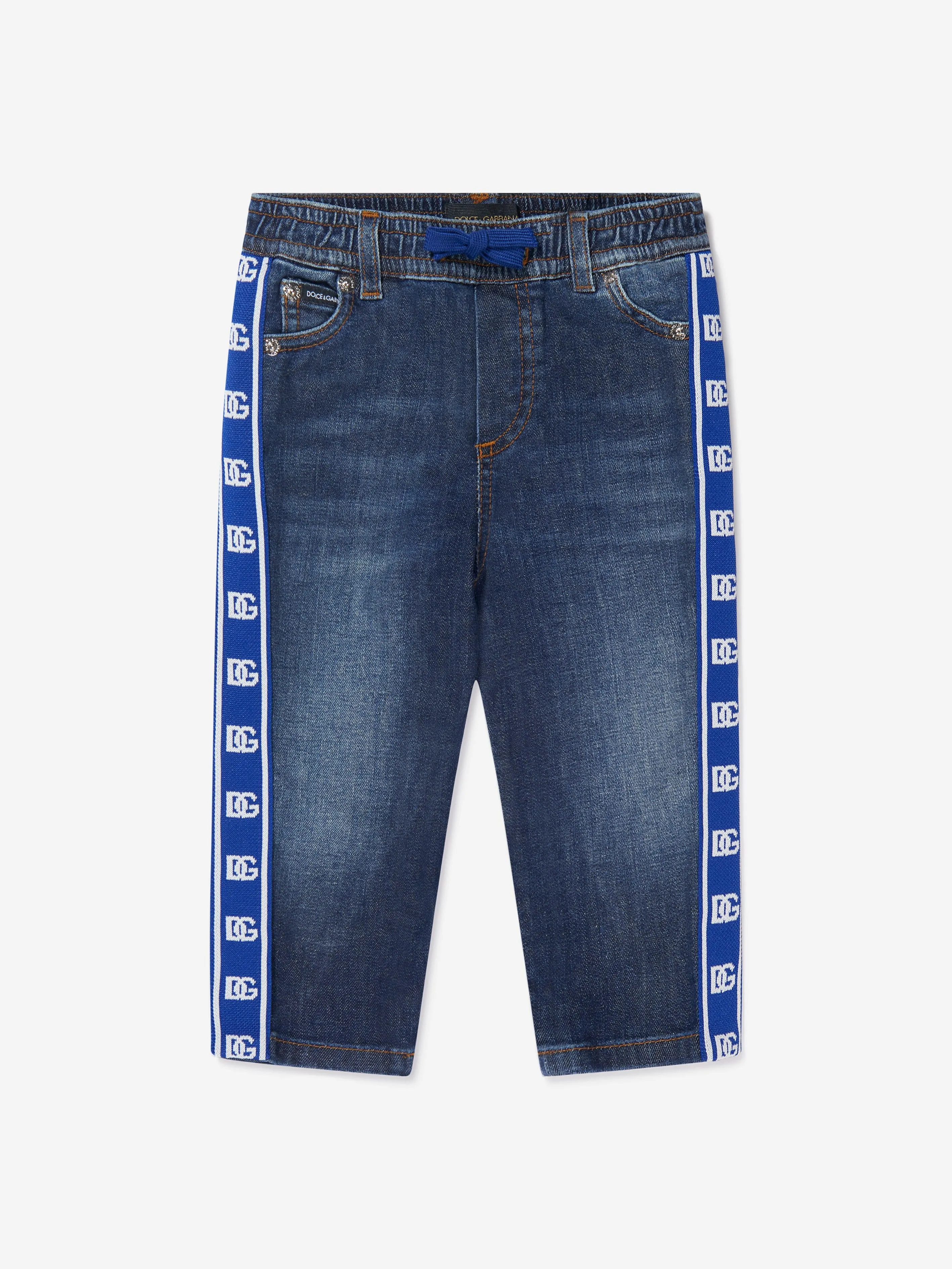 Dolce & Gabbana Baby Boys Logo Tape Jeans