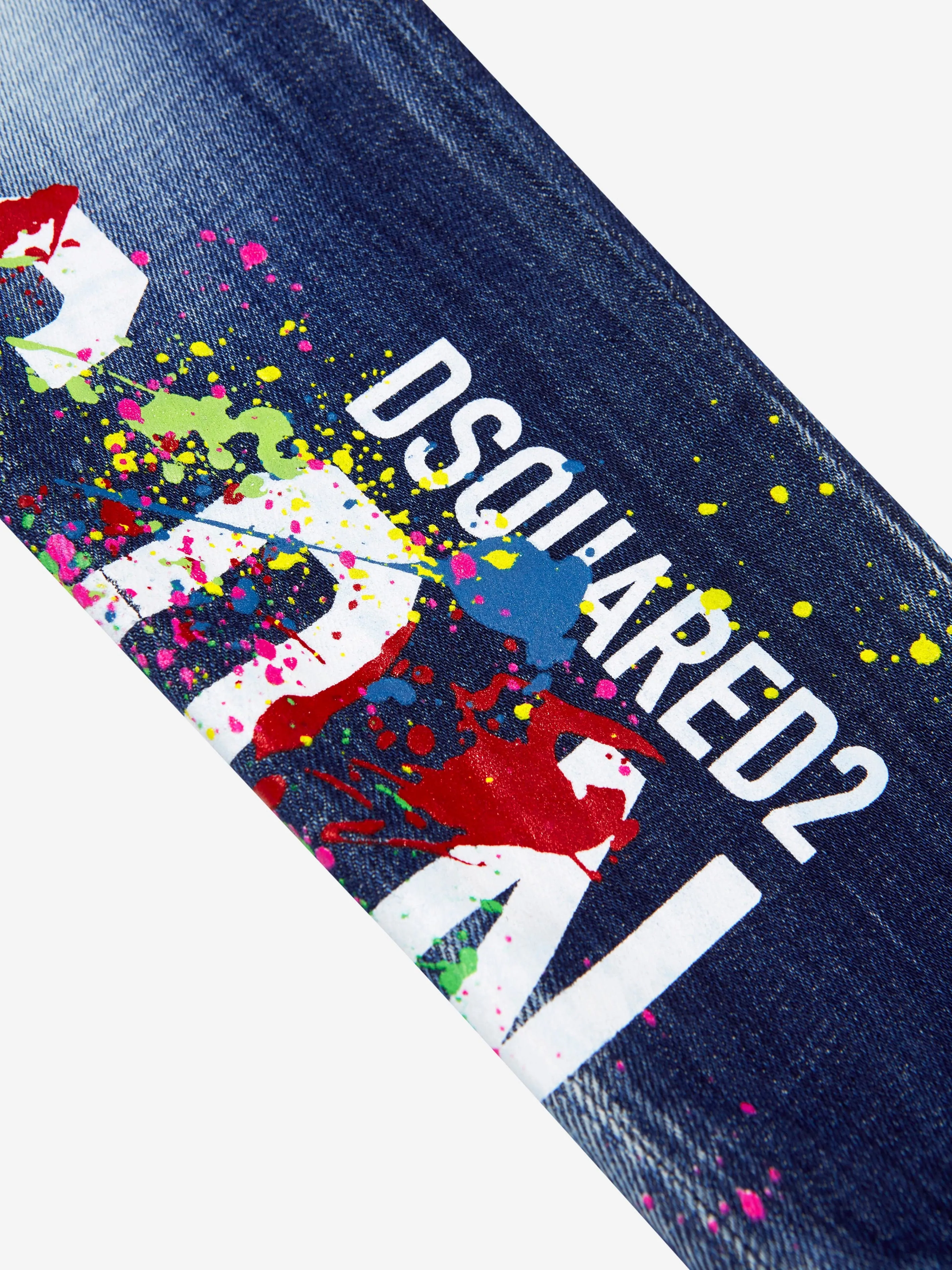 Dsquared2 Boys Icon Paint Splatter Jeans