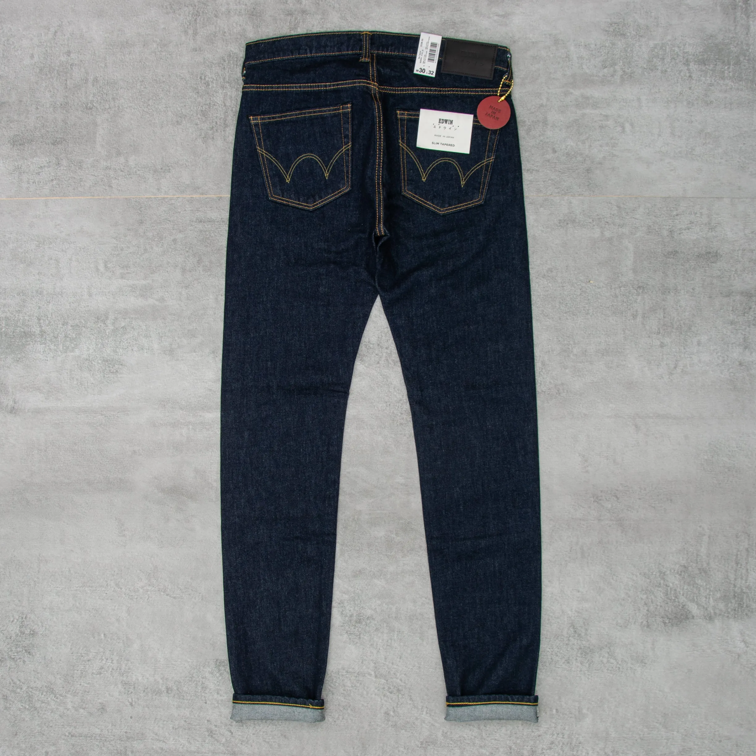 Edwin Slim Tapered Kaihara Organic Jean - Blue Rinsed