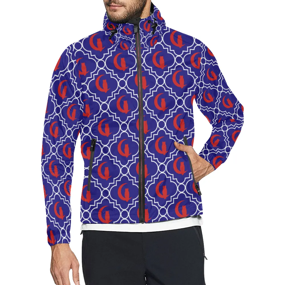 ELEGANCE BLR All Over Print Windbreaker for Unisex