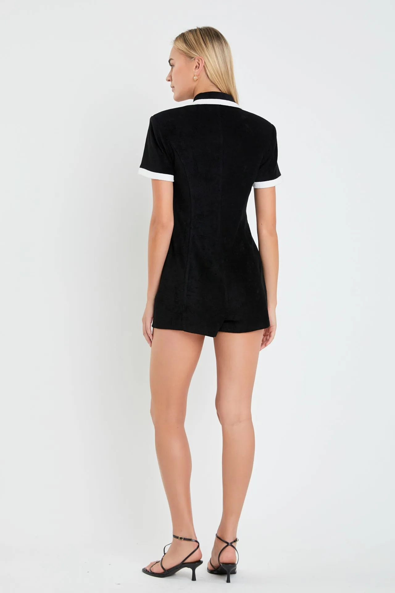 English Factory - Terrycloth Blazer Romper