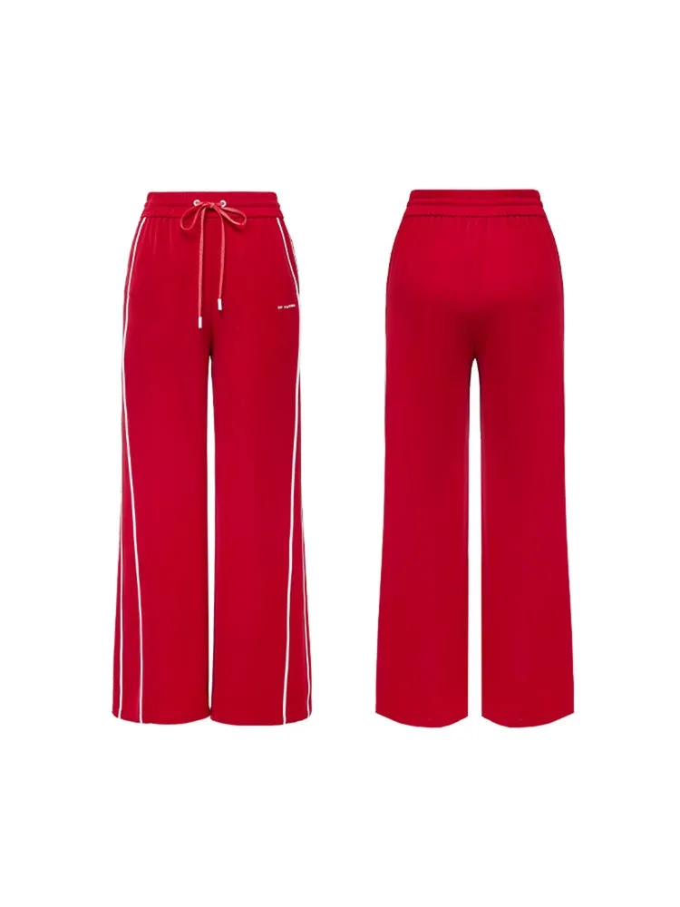 EP YAYING High-Waisted Wide-Leg Pants