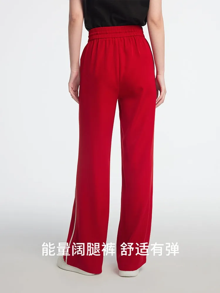 EP YAYING High-Waisted Wide-Leg Pants