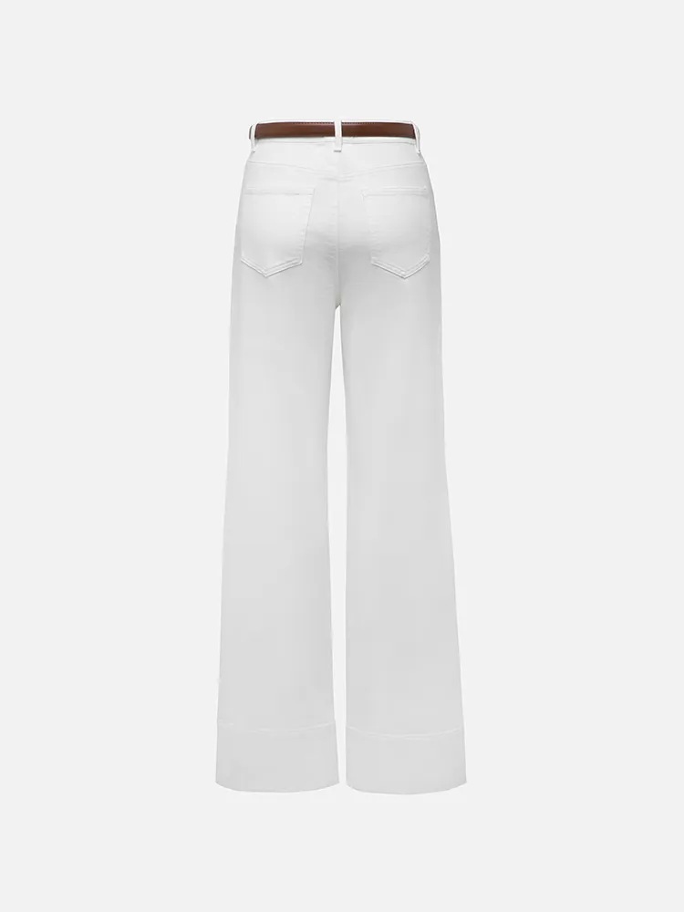 EP YAYING Straight-Leg Wide-Leg Jeans