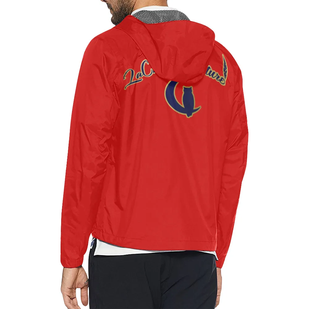 EXCELLENCE RED Unisex All Over Print Windbreaker