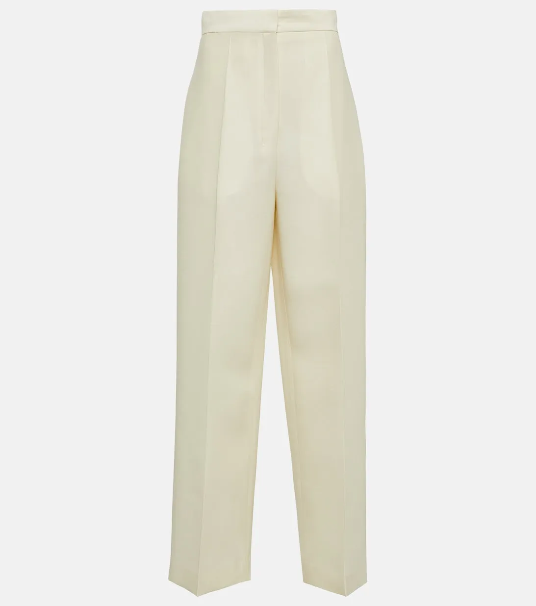 Gordon high-waisted wool and silk trousers THE ROW, beige