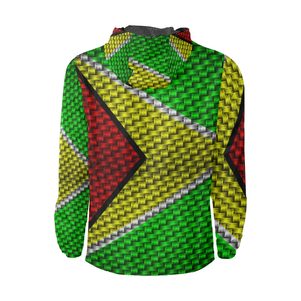 GUYANA FLAG All Over Print Windbreaker for Unisex