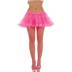 Hot Pink 12" 3 Layer Petticoat