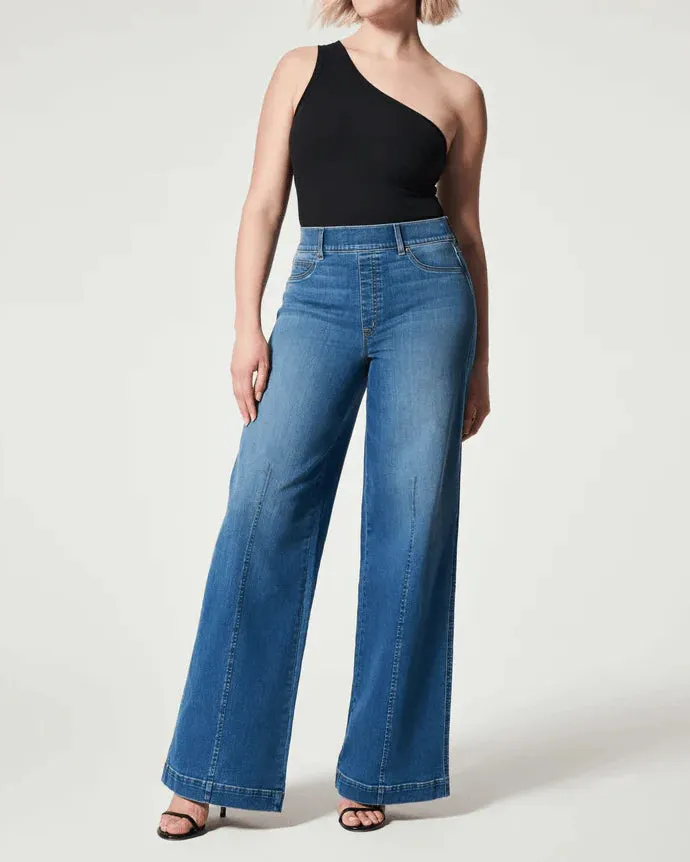 Indigo - Flattering wide leg trousers