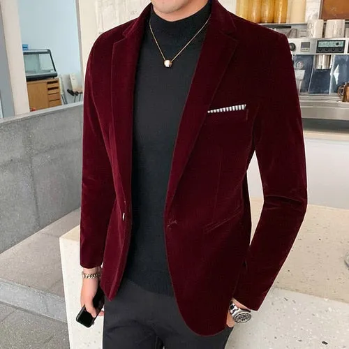 Italy Velvet Blazer