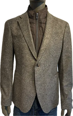 JOOP Slim Fit Hybrid Blazer | BROWN