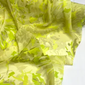 Lime Garden Viscose Georgette