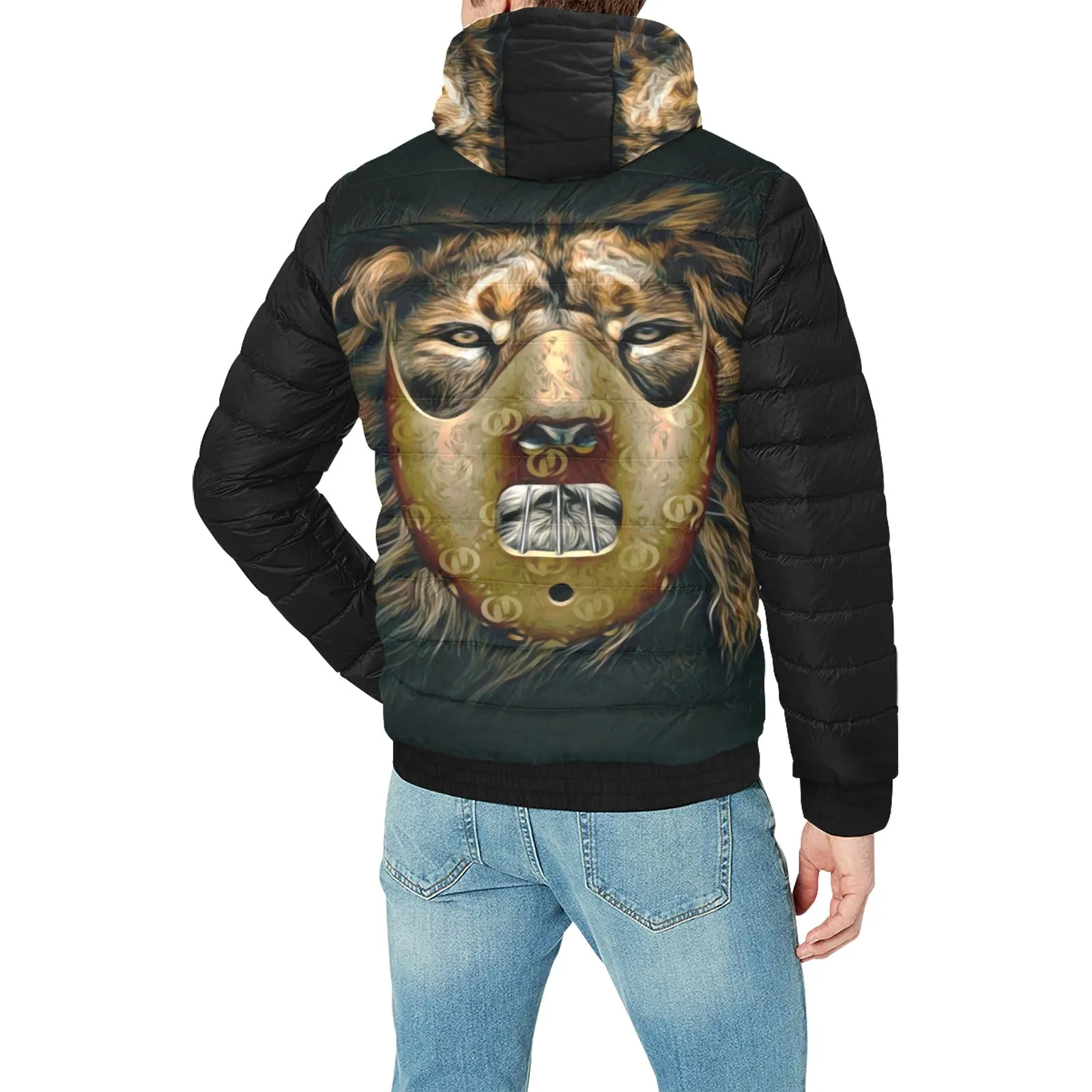 LION Men's Padded Hooded Jacket