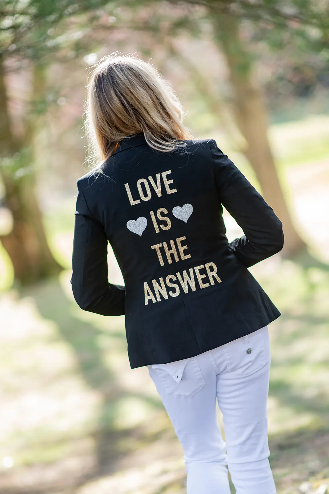 Love Is The Answer Blazer - Black