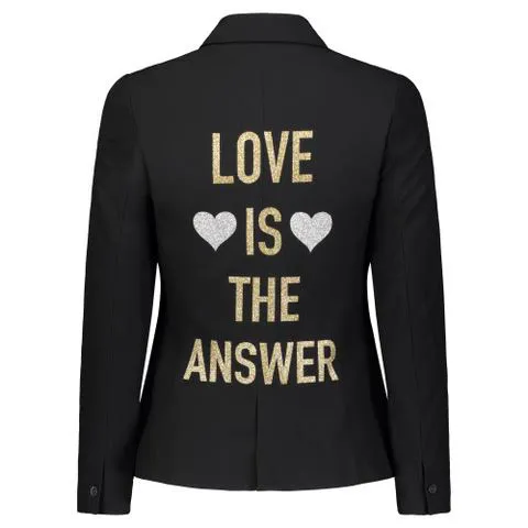 Love Is The Answer Blazer - Black