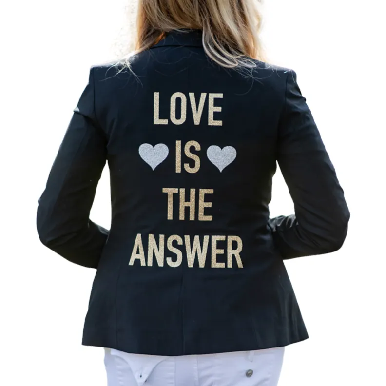 Love Is The Answer Blazer - Black