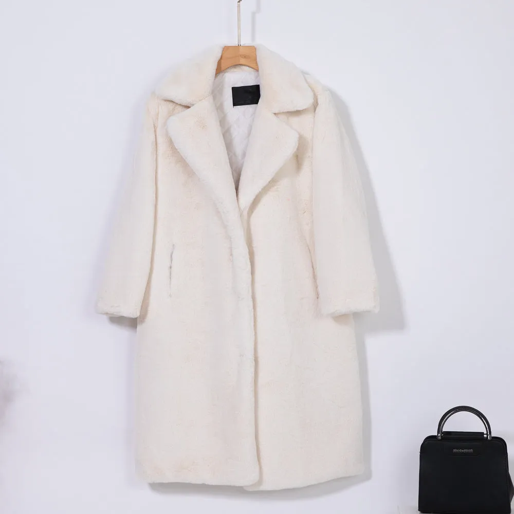 Luxurious Faux Fur Women's Winter Coat