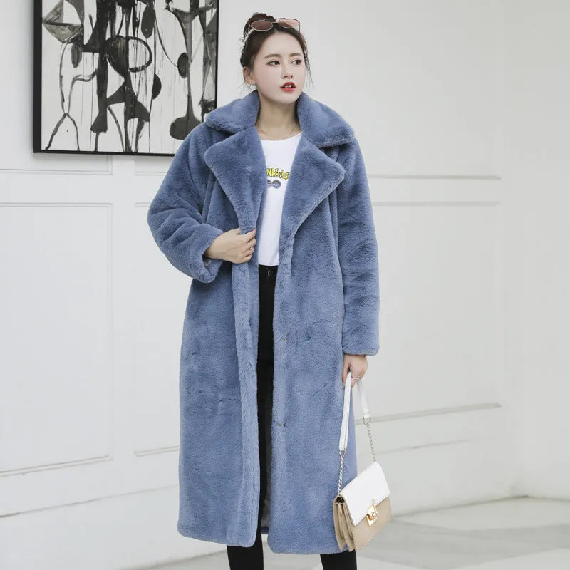 Luxurious Faux Fur Women's Winter Coat