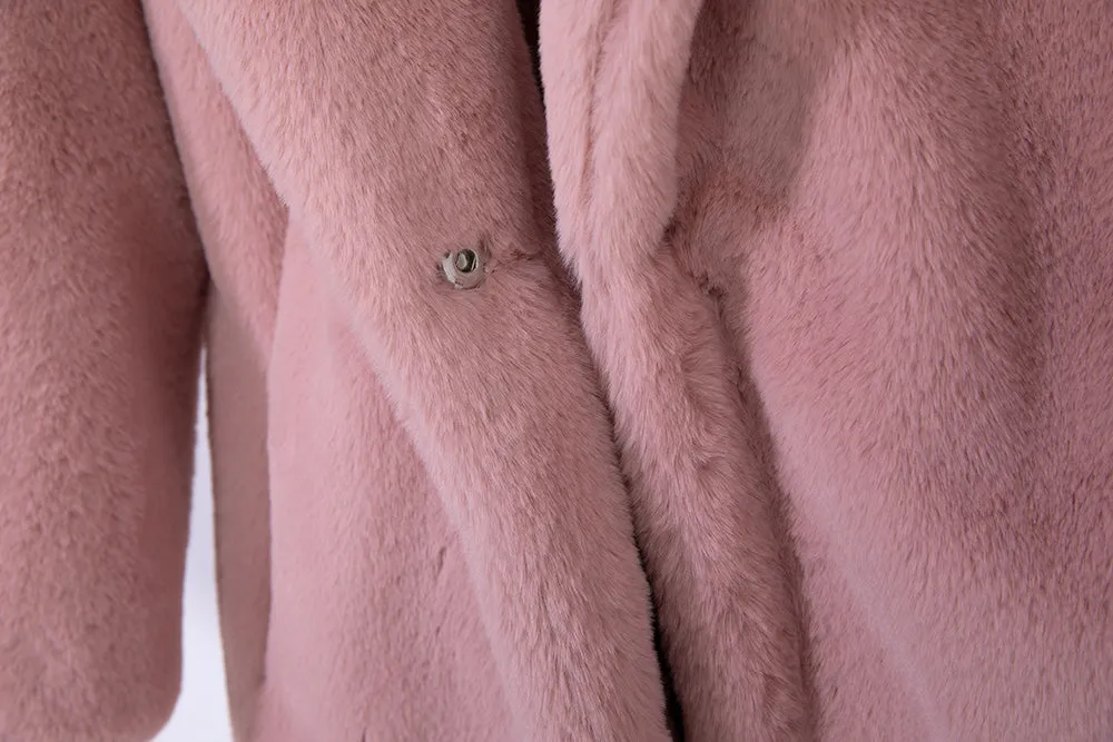 Luxurious Faux Fur Women's Winter Coat