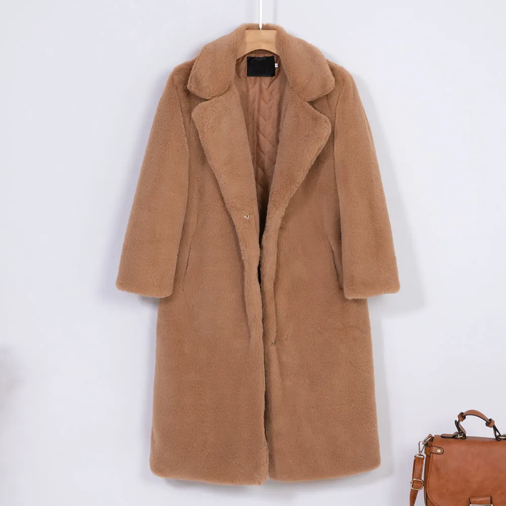 Luxurious Faux Fur Women's Winter Coat