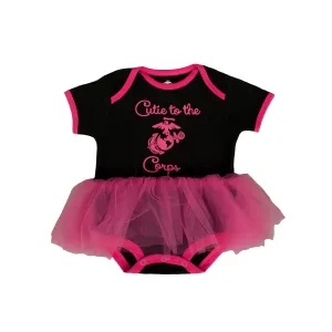 Marine Girl "Cutie to the Corps" Tutu Baby Bodysuit