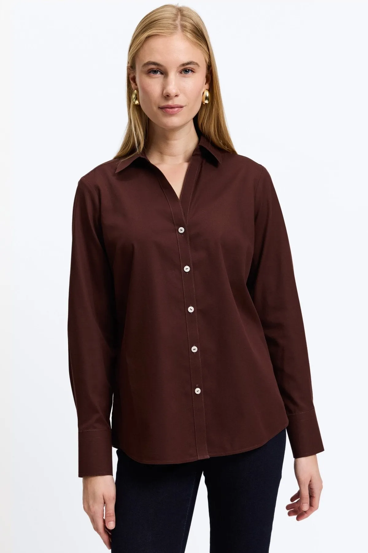 Mary Essential Pinpoint No Iron Shirt