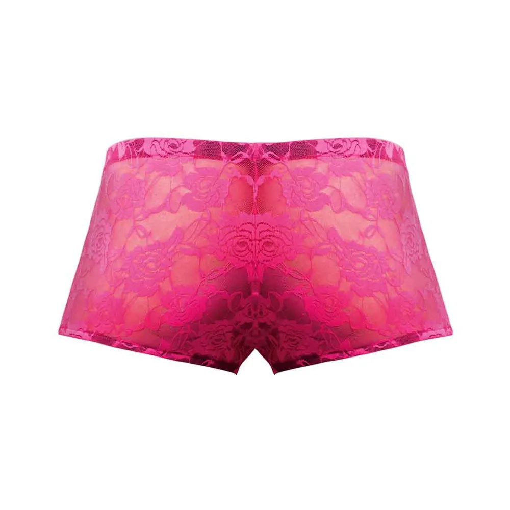 Mini Short Neon Lace Hot Pink Medium