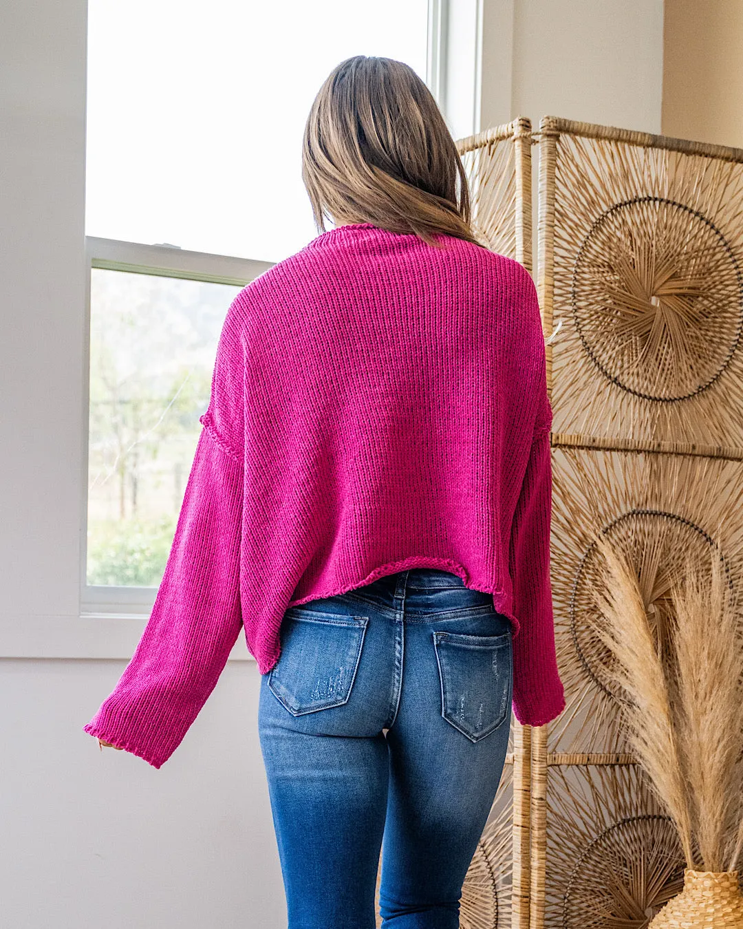 NEW! Rowan Hot Pink Chenille Sweater