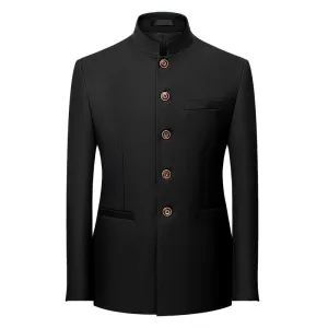 Pologize™ High Collar Blazer