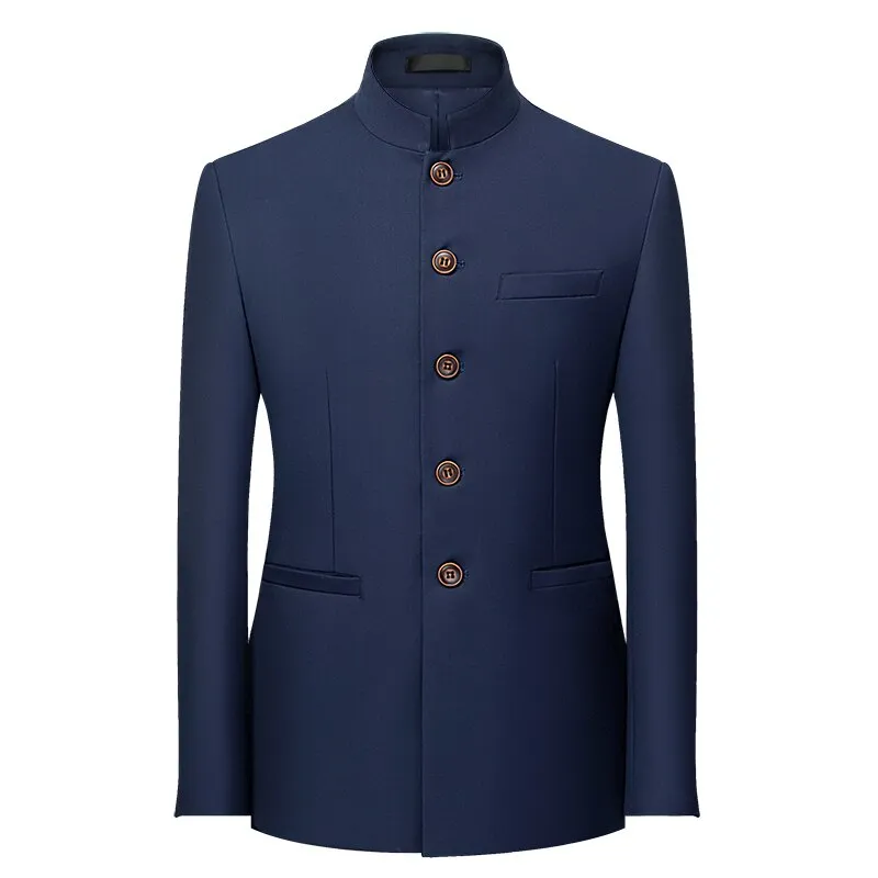 Pologize™ High Collar Blazer