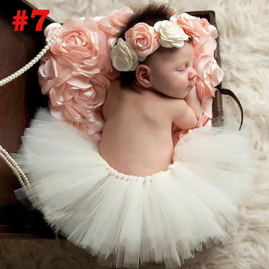 Princess Cranberry Tutu with Vintage Headband Newborn Photography Prop Tutu Skirt Baby Shower Gift TS078